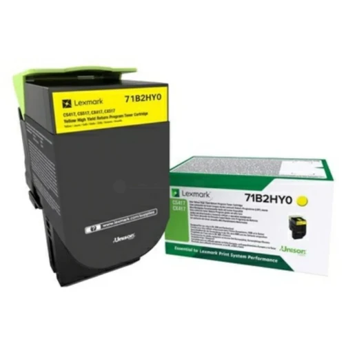 Original Lexmark 71B2HY0 Toner Gelb bis zu 3500 Seiten