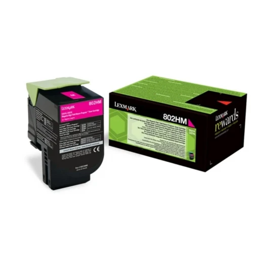 Lexmark Original 802HM / 80C2HM0 Tonerkartusche Magenta bis zu 3000 Seiten