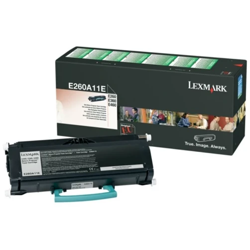 Original Lexmark E260A11E Toner Schwarz bis zu 3500 Seiten