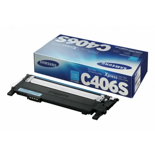 Original Samsung C406 / CLT-C406S/ELS Toner Cyan bis zu 1000 Seiten