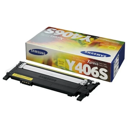Original Samsung Y406 / CLT-Y406S/ELS Toner Gelb bis zu 1000 Seiten