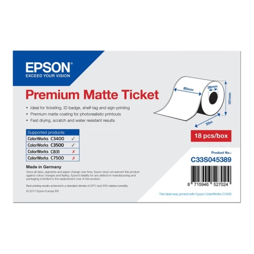 Original Epson C33S045389 Papier f. Bondrucker 