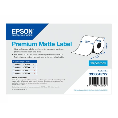 Original Epson C33S045727 Papier f. Bondrucker 