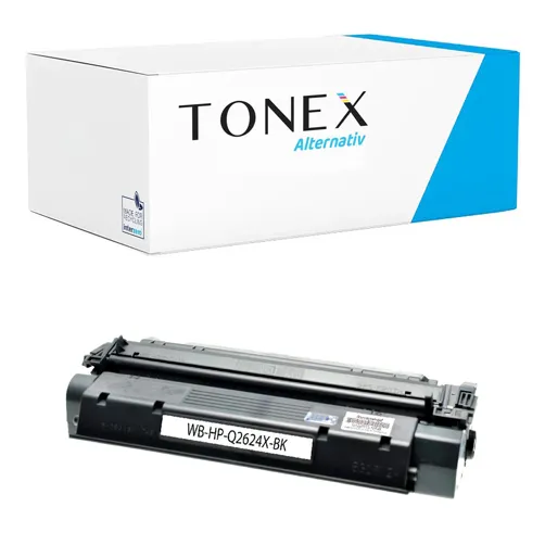 TONEX alternativ für HP 24X / Q2624X Toner Schwarz bis zu 3500 Seiten