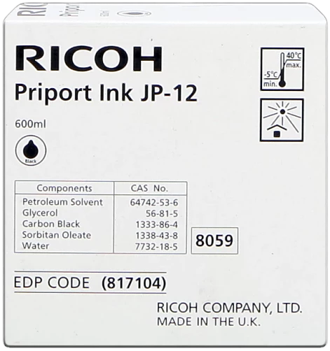 Ricoh Original JP12 (5-Pack) / 817104 Tintenpatrone 