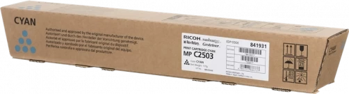 Ricoh Original MP C2503 / MPC2503C Tonerkartusche Cyan bis zu 5500 Seiten
