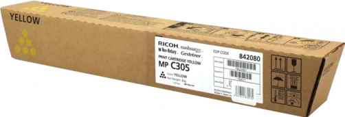 Ricoh Original MP C305 / MPC305Y Tonerkartusche Gelb bis zu 4000 Seiten
