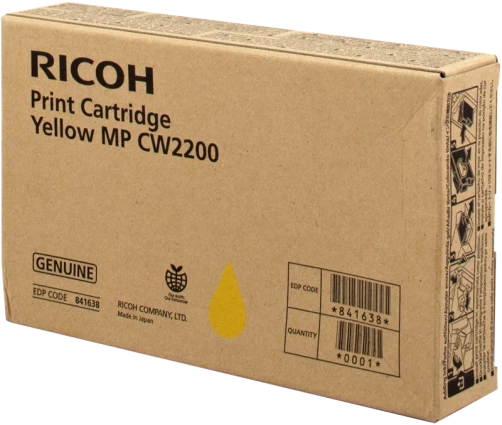 Ricoh Original 841638 / MP CW2200Y Tintenpatrone 