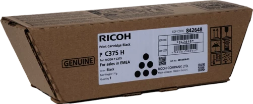 Original Ricoh 842648 / P C375H Toner Schwarz bis zu 13500 Seiten