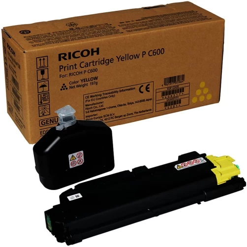 Ricoh Original P C600 / 408317 Tonerkartusche Gelb bis zu 12000 Seiten