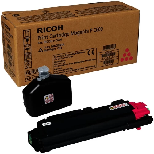 Ricoh Original P C600 / 408316 Tonerkartusche Magenta bis zu 12000 Seiten