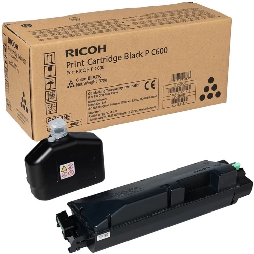 Original Ricoh P C600 / 408314 Toner Schwarz bis zu 17000 Seiten