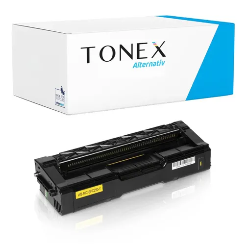 TONEX alternativ für Ricoh SP C250E / 407546 Toner Gelb bis zu 1600 Seiten