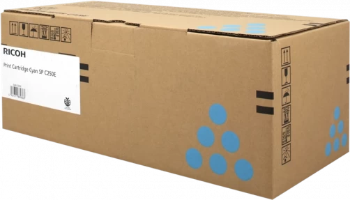 Original Ricoh SP C250E / 407544 Toner Cyan bis zu 1600 Seiten