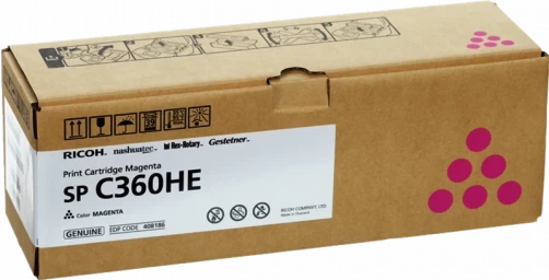 Original Ricoh SP C360HE / SPC360HEM Toner Magenta bis zu 5000 Seiten
