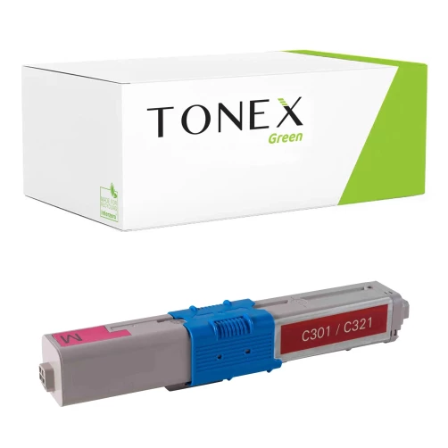 TONEX green für OKI RMCC321M / 44973534 Toner Magenta bis zu 1500 Seiten