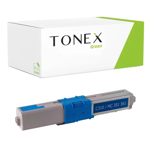 TONEX green für OKI RMCC330C / 44469706 Toner Cyan bis zu 3000 Seiten