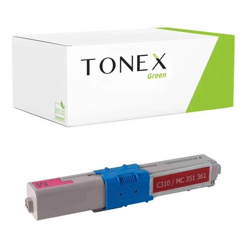 TONEX green für OKI RMCC330M / 44469705 Toner Magenta bis zu 3000 Seiten