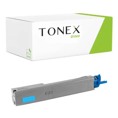 TONEX green für OKI RMCC3530C / 43459427 Toner Cyan bis zu 2500 Seiten