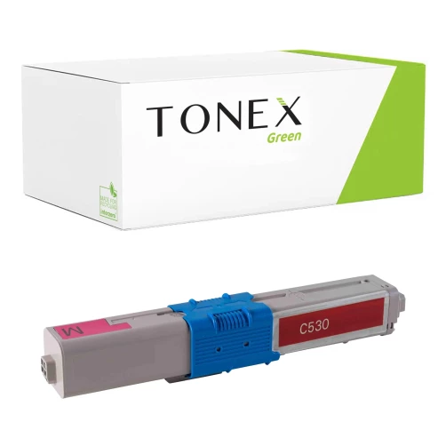 TONEX green für OKI RMCC530M / 44469723 Toner Magenta bis zu 5000 Seiten