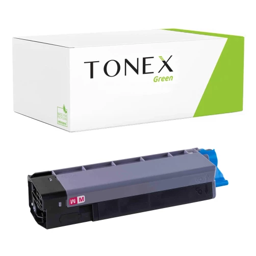 TONEX green für OKI RMCC5650M / 43872306 Toner Magenta bis zu 2000 Seiten