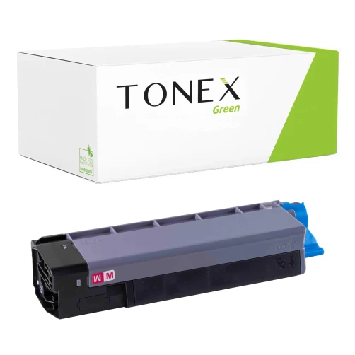 TONEX green für OKI RMCC5800M / 43324422 Toner Magenta bis zu 5000 Seiten