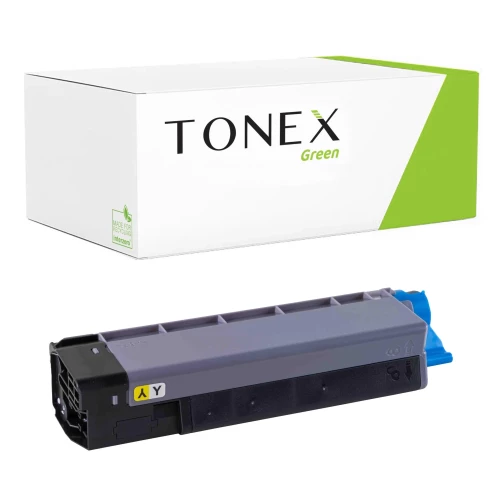 TONEX green für OKI RMCC5800Y / 43324421 Toner Gelb bis zu 5000 Seiten