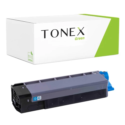 TONEX green für OKI RMCC5850C / 43865723 Toner Cyan bis zu 6000 Seiten