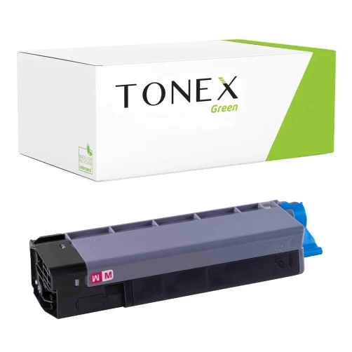 TONEX green für OKI RMCC5850M / 43865722 Toner Magenta bis zu 6000 Seiten