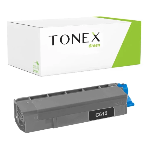 TONEX green für OKI RMCC612B / 46507508 Toner Schwarz bis zu 8000 Seiten
