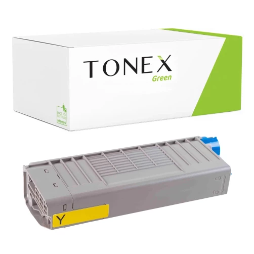 TONEX green für OKI RMCC710Y / 44318605 Toner Gelb bis zu 11500 Seiten