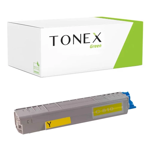 TONEX green für OKI RMCC810Y / 44059105 Toner Gelb bis zu 8000 Seiten
