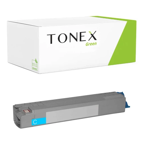 TONEX green für OKI RMCC823C / 46471103 Toner Cyan bis zu 7000 Seiten