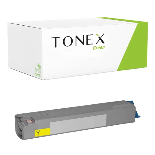 TONEX green für OKI RMCC823Y / 46471101 Toner Gelb bis zu 7000 Seiten