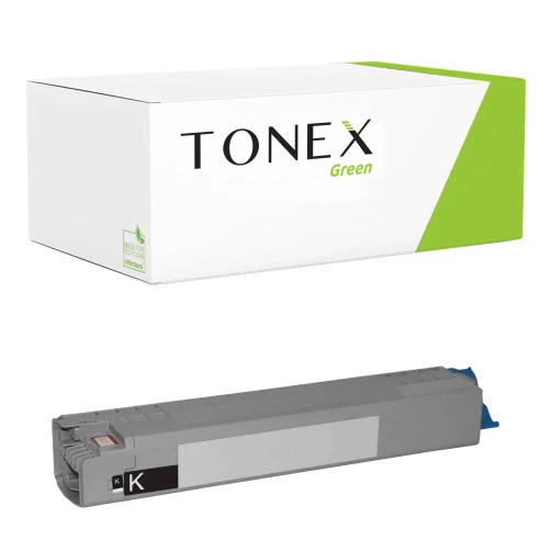 TONEX green für OKI RMCC824B / 47095704 Toner Schwarz bis zu 5000 Seiten