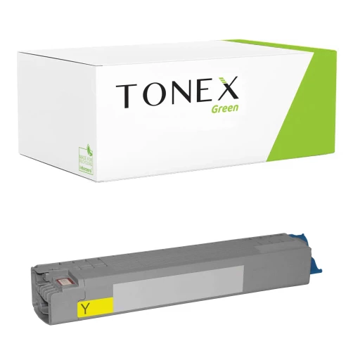 TONEX green für OKI RMCC824Y / 47095701 Toner Gelb bis zu 5000 Seiten