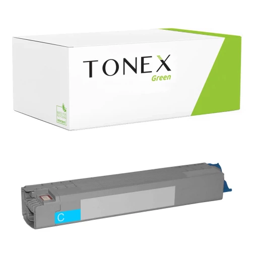 TONEX green für OKI RMCC833C / 46443103 Toner Cyan bis zu 10000 Seiten