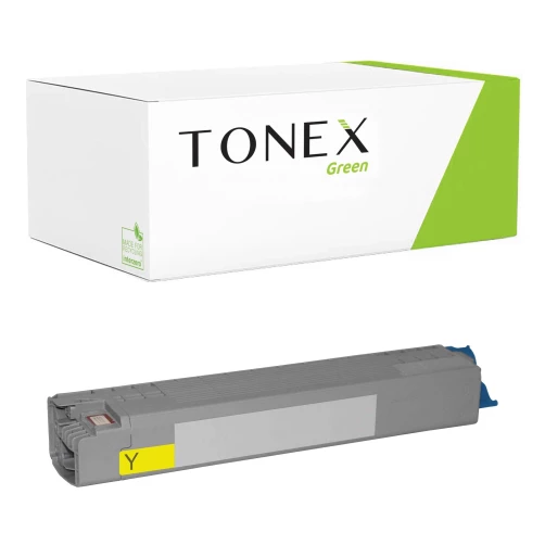 TONEX green für OKI RMCC833Y / 46443101 Toner Gelb bis zu 10000 Seiten