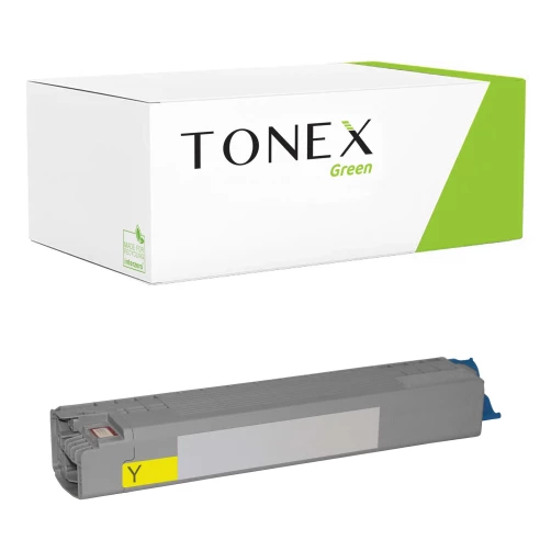 TONEX green für OKI RMCC844Y / 46861305 Toner Gelb bis zu 10000 Seiten