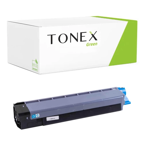 TONEX green für OKI RMCC8600C / 43487711 Toner Cyan bis zu 6000 Seiten