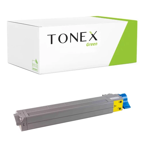 TONEX green für OKI RMCC9655Y / 43837129 Toner Gelb bis zu 22000 Seiten