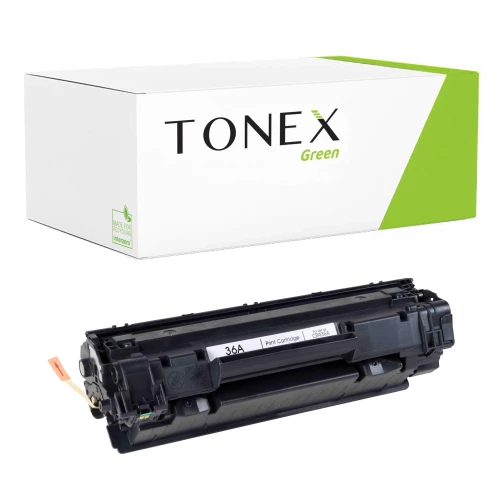 TONEX green für HP RMCCB436A / CB436A, 1871B002 Toner Schwarz bis zu 2000 Seiten