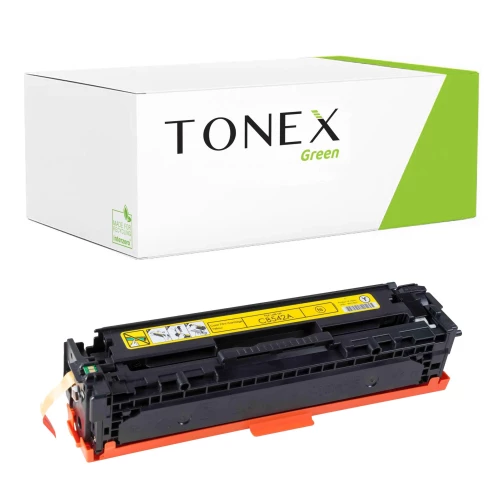 TONEX green für HP RMCCB542A / CB542A, 1977B002 Toner Gelb bis zu 1400 Seiten