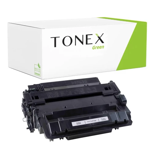 TONEX green für HP RMCCE255X / CE255X, 3482B002 Toner Schwarz bis zu 12500 Seiten