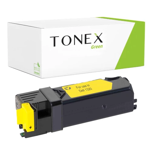 TONEX green für Dell RMCD1320Y / 593-10260 Toner Gelb bis zu 2000 Seiten