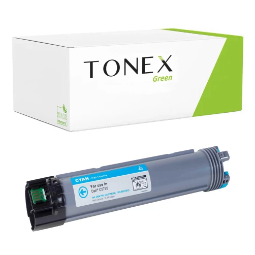 TONEX green für Dell RMCD5765C / 593-BBCS Toner Cyan bis zu 12000 Seiten
