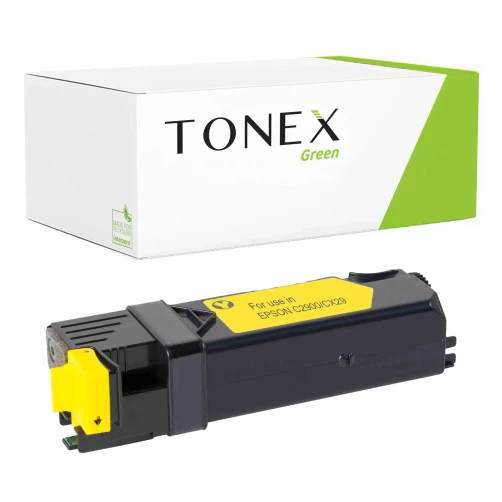 TONEX green für Epson RMCE2900Y / C13S050627 Toner Gelb bis zu 2500 Seiten