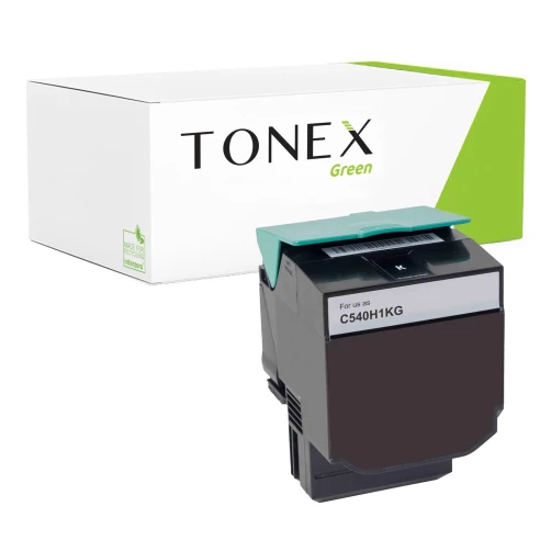 TONEX green für Lexmark RMCLEX540K / C540H1KG Toner Schwarz bis zu 2500 Seiten