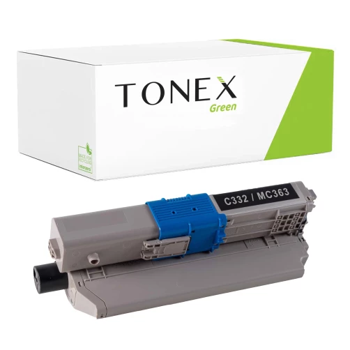 TONEX green für OKI RMCMC363B / 46508712 Toner Schwarz bis zu 3500 Seiten