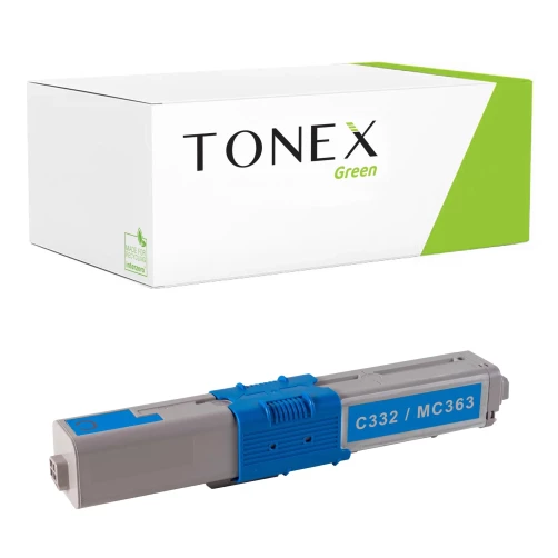 TONEX green für OKI RMCMC363C / 46508711 Toner Cyan bis zu 3000 Seiten